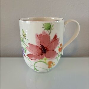 Villeroy & Boch Premium Porcelain Mariefleur Cup Pink Watercolors Mug